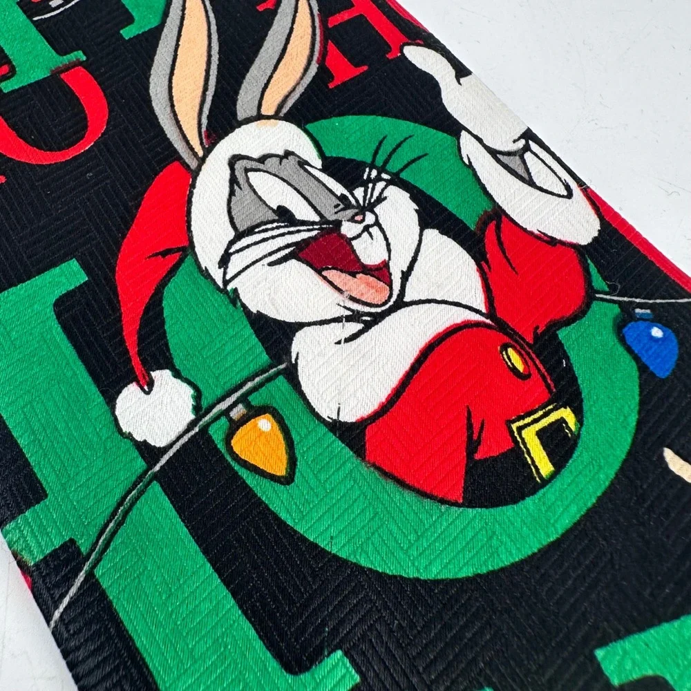 NWT‎ Looney Tunes Bugs Bunny Christmas Tie Mens Holiday festive Vintage Y2K